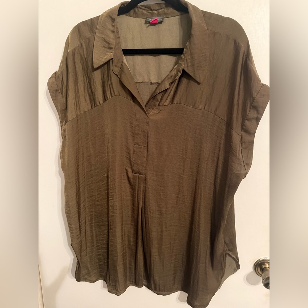 Vince Camuto Olive Blouse